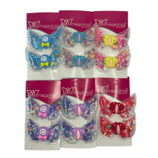 Bico De Pato Infantil Variados Glitter C/2 Un Dz 862 Bico De Pato Infantil Variados Glitter C/2 Un Dz 862