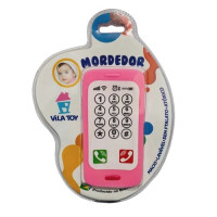 Mordedor Celular Smartphone Rosa 100-58  Mordedor Celular Smartphone Rosa 100-58