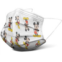 Máscara Descartável Mickey Mouse Infantil Pct Com 5 Unidades