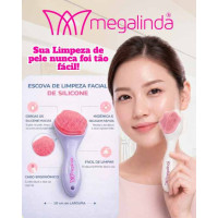 Escova Limpeza Facial Silicone MEGA Linda ML210 Escova Limpeza Facial Silicone MEGA Linda ML210