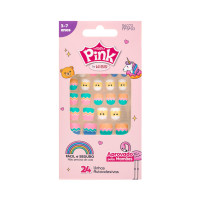 Unhas Infantil Pink Pop Princess Fpsp03