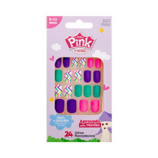 Unhas Infantil Pink Pop Princess Sticker Libra Fpsp02