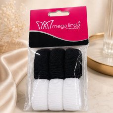 Rabico Careca Preto e Branco Pct com 06 Unidades (embalagem com 12 kits) ML1051 Rabico Careca Preto e Branco Pct com 06 Unidades (embalagem com 12 kits) ML1051