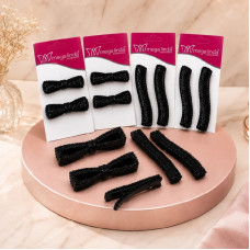 Pct De Presilhas Black Com Strass 06 Pares 817 Pct De Presilhas Black Com Strass 06 Pares 817