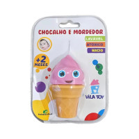 Mordedor e Chocalho Sorvete Rosa 100-61