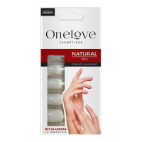 Unhas Postiças Naturais Sem Cola Quadrada - P OL-003 Unhas Postiças Naturais Sem Cola Quadrada - P OL-003