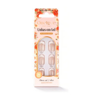 Unhas Autocolantes Decoradas French Glitter OL-0075 Unhas Autocolantes Decoradas French Glitter OL-0075