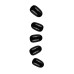 Unhas Autocolantes Gloss Oval Black OL-0400 Unhas Autocolantes Gloss Oval Black OL-0400