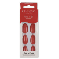 Unhas Autocolantes Gloss Oval Red OL-0401 Unhas Autocolantes Gloss Oval Red OL-0401