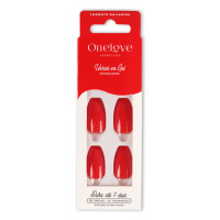 Unhas Autocolantes Gloss Bailarina Vermelho OL-0602 Unhas Autocolantes Gloss Bailarina Vermelho OL-0602