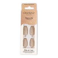 Unhas Autocolantes Decoradas Bailarina Cream Glitter OL-0680 Unhas Autocolantes Decoradas Bailarina Cream Glitter OL-0680