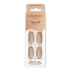 Unhas Autocolantes Decoradas Bailarina Cream Glitter OL-0680 Unhas Autocolantes Decoradas Bailarina Cream Glitter OL-0680