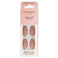 Unhas Autocolantes Decoradas Bailarina Pink Glitter OL-0681 Unhas Autocolantes Decoradas Bailarina Pink Glitter OL-0681