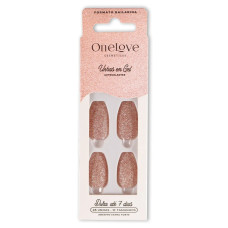 Unhas Autocolantes Decoradas Bailarina Pink Glitter OL-0681 Unhas Autocolantes Decoradas Bailarina Pink Glitter OL-0681