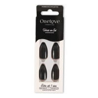 Unhas Autocolantes Gloss Stiletto Black OL-0701 Unhas Autocolantes Gloss Stiletto Black OL-0701