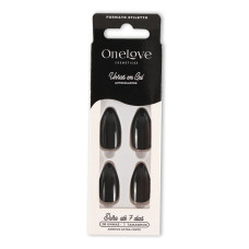 Unhas Autocolantes Gloss Stiletto Black OL-0701 Unhas Autocolantes Gloss Stiletto Black OL-0701