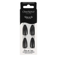 Unhas Autocolantes Gloss Amendoada Black OL-0801 Unhas Autocolantes Gloss Amendoada Black OL-0801
