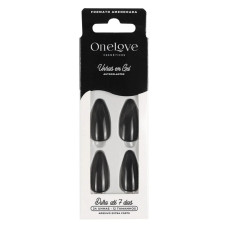 Unhas Autocolantes Gloss Amendoada Black OL-0801 Unhas Autocolantes Gloss Amendoada Black OL-0801