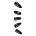 Unhas Autocolantes Gloss Amendoada Black OL-0801 Unhas Autocolantes Gloss Amendoada Black OL-0801
