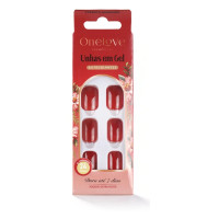 Unhas Autocolantes Gloss Red Passion OL-1935C Unhas Autocolantes Gloss Red Passion OL-1935C