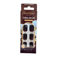 Unhas Autocolantes Gloss Bordeaux OL-484C Unhas Autocolantes Gloss Bordeaux OL-484C