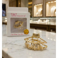 Piranha Metal Dourada Pequena Premium ML1202 