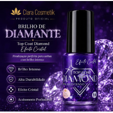 Top Coat Diamond Roxinho Super Brilho 9ML